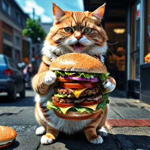 fat cat,burgermeister,presburger,red tabby,homburger,newburger,borger,cheezburger,burger,burgert,street cat,shamburger,neuburger,harburger,gourmand,catabolic,burgher,gunzburger,meusburger,burguer,Photography,General,Realistic