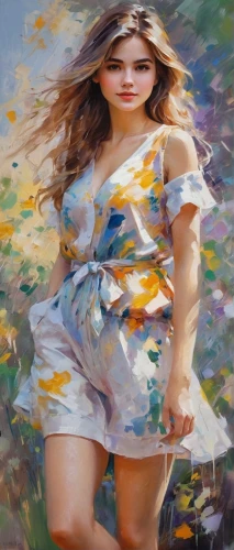 impressionism,impressionist,oil painting,dussel,donsky,little girl in wind,art painting,girl in cloth,photo painting,post impressionist,oil painting on canvas,pittura,woman walking,impressionistic,italian painter,girl walking away,chudinov,girl in a long,girl in flowers,mousseau,Conceptual Art,Oil color,Oil Color 10