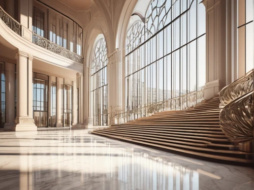 foyer,marble palace,daylighting,3d rendering,lobby,art deco,hall of nations,marble texture,cochere,luxury home interior,entrance hall,neoclassical,renderings,blavatnik,penthouses,emirates palace hotel,segerstrom,staircase,render,hearst,Illustration,Black and White,Black and White 04