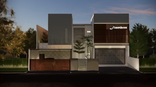 modern house,sketchup,3d rendering,modern architecture,renders,render,mid century house,autodesk,residencial,duplexes,cubic house,corbu,model house,derivable,eichler,tonelson,revit,residential house,cube house,softimage