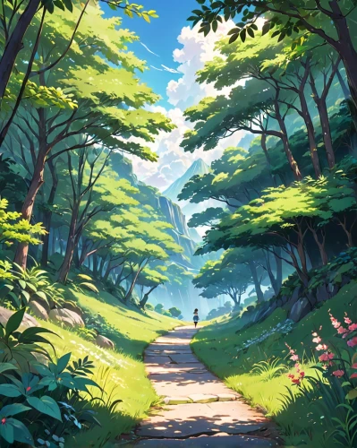 forest path,forest,forest road,forest glade,forest walk,forest landscape,forests,the forest,green forest,pathway,hiking path,forest background,forest of dreams,trail,the forests,forest ground,in the forest,wooded,fairy forest,wooden path,Anime,Anime,Realistic