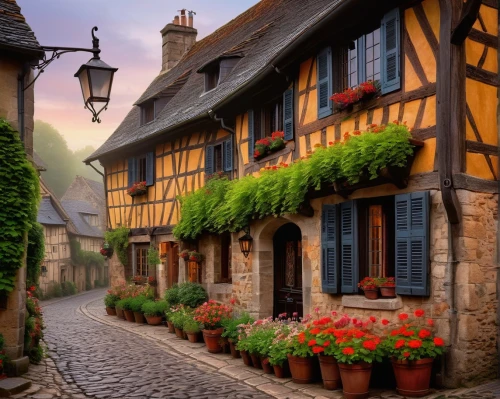 alsace,medieval street,half-timbered houses,colmar,rothenburg,medieval town,france,francia,quedlinburg,half-timbered house,knight village,timbered,strasbourg,auberge,normandy,wooden houses,timber framed building,maisons,colmar city,dordogne,Conceptual Art,Sci-Fi,Sci-Fi 21