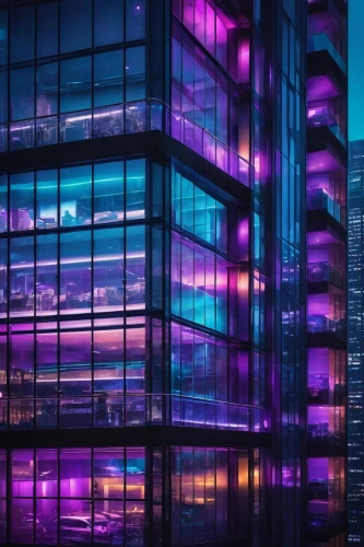 vdara,purpleabstract,glass building,colored lights,glass facades,glass wall,abstract corporate,cybercity,hypermodern,ultraviolet,noncorporate,cyberport,windowpanes,mediacityuk,purpureum,office buildings,multi storey car park,urbis,autostadt wolfsburg,colorful city,Photography,General,Fantasy