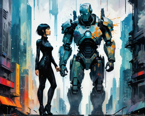 cyborgs,androids,cybernetic,sentinels,cyberdyne,robotech,robotlike,jablonsky,sci fiction illustration,battlesuit,cybernetically,biotic,mechs,automatons,battletech,robotman,cybernetics,robots,robotham,futurians,Conceptual Art,Oil color,Oil Color 08
