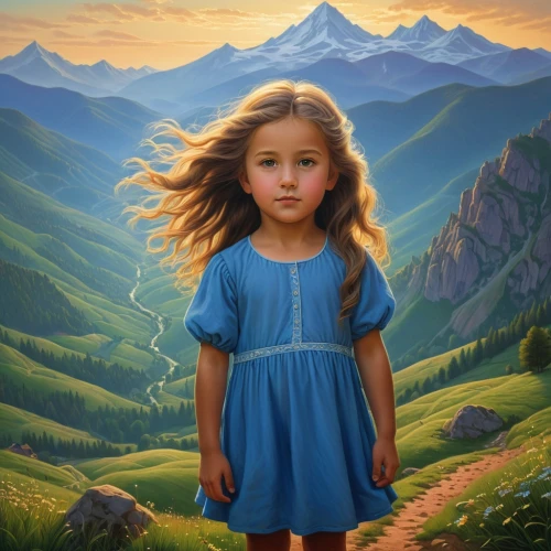 little girl in wind,young girl,mystical portrait of a girl,little girl in pink dress,world digital painting,gekas,mongolian girl,oil painting on canvas,children's background,donsky,girl with tree,girl portrait,the little girl,art painting,girl in a long,oil painting,girl praying,little girl,portrait of a girl,girl with cloth,Illustration,Realistic Fantasy,Realistic Fantasy 26
