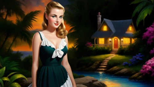pleasantville,art deco background,retro pin up girl,pin ups,pin up girl,gardenia,tropico,pin-up girl,the blonde in the river,valentine day's pin up,50's style,derivable,background ivy,retro pin up girls,cartoon video game background,3d background,satine,summer background,art deco woman,landscape background