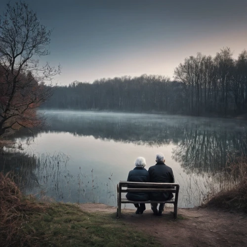 man on a bench,quietude,park bench,elderly couple,stille,romantic scene,evening lake,bench,samen,sit and wait,people fishing,wooden bench,benches,solitude,idyll,men sitting,evening atmosphere,old couple,conceptual photography,tranquillity,Photography,Documentary Photography,Documentary Photography 24