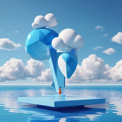 floating island,cloudmont,cloudbase,floating islands,floats,blue balloons,floating over lake,cloud mushroom,cloud computing,blue heart balloons,cloud play,cloud towers,float,wind finder,blue sky clouds,blue sky and clouds,floating,floatable,island suspended,sailing boat,Unique,3D,3D Character