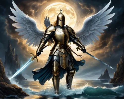 the archangel,archangel,paladin,glorfindel,garrison,elendil,angel of death,templar,heimdall,defend,valor,herennius,crusader,zauriel,seraph,uriel,talhelm,lone warrior,angelman,seraphim,Conceptual Art,Fantasy,Fantasy 34