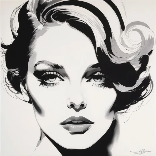 vanderhorst,rankin,blumenfeld,woman face,dessin,bocek,jover,cool pop art,charcoal drawing,pencil drawings,charcoal pencil,fatale,ink painting,whitmore,viveros,woman's face,goldwell,pop art style,nagel,airbrush,Art,Artistic Painting,Artistic Painting 24