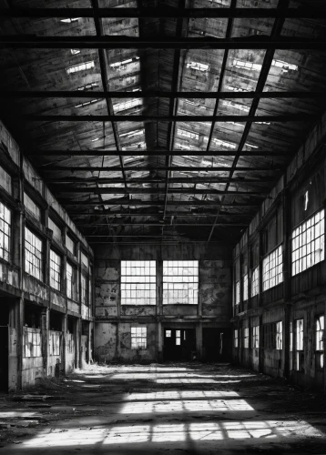 empty factory,industrial hall,factory hall,abandoned factory,old factory,warehouse,warehouses,empty interior,old factory building,freight depot,usine,dogpatch,warehousing,hangars,empty hall,industrial ruin,brickworks,brickyards,industrial building,fabrik,Illustration,Realistic Fantasy,Realistic Fantasy 05