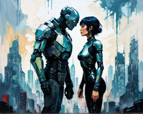 androids,automatons,cyborgs,biotic,cybernetic,robotic,cybernetically,replicants,sentinels,robots,polara,gantz,robotham,cybernetics,sci fiction illustration,cyberpunks,robotlike,neuromancer,marmora,appleseed,Conceptual Art,Oil color,Oil Color 08