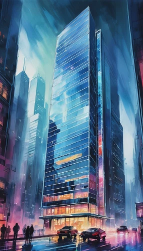 cybercity,skyscraper,glass building,the skyscraper,skyscraping,cyberport,cybertown,lexcorp,futuristic architecture,skyscrapers,skycraper,futuristic landscape,supertall,guangzhou,ctbuh,megacorporation,glass facades,sky city,cityscape,arcology,Illustration,Paper based,Paper Based 25