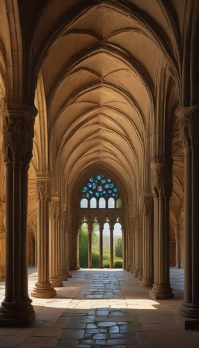 cloisters,cloister,cloistered,abbaye de belloc,arcaded,vaulted ceiling,michel brittany monastery,monastic,archways,abbaye,monasterium,undercroft,arches,colonnades,three centered arch,solesmes,colonnade,cathedrals,abbaye de sénanque,pointed arch,Art,Artistic Painting,Artistic Painting 48