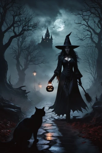 samhain,halloween background,halloween wallpaper,halloween black cat,halloween illustration,halloween cat,black shepherd,halloween poster,salem,halloween witch,witchfinder,halloween scene,witches,witch,morgana,witching,fantasy picture,oscura,bewitching,nacht,Conceptual Art,Fantasy,Fantasy 34