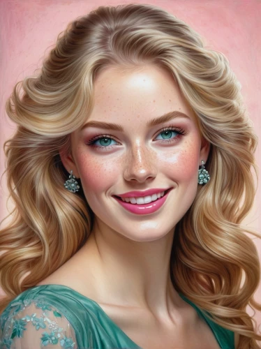 romantic portrait,seyfried,photo painting,world digital painting,portrait background,reinette,oil painting,blonde woman,airbrushing,girl portrait,margairaz,lopilato,juvederm,margaery,collingsworth,young woman,donsky,art painting,a girl's smile,oil painting on canvas,Illustration,Realistic Fantasy,Realistic Fantasy 05