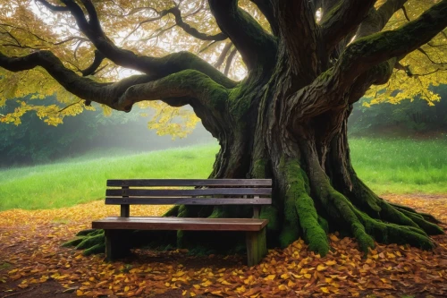 wooden bench,park bench,bench,wood bench,benches,oak tree,garden bench,bench chair,autumn tree,bodhi tree,arbre,man on a bench,maple tree,stone bench,isolated tree,red bench,old tree,forest tree,arbol,the japanese tree,Art,Classical Oil Painting,Classical Oil Painting 40