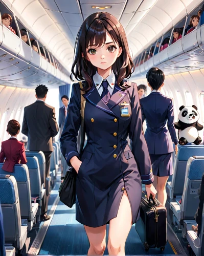 stewardess,haruhi,airplane passenger,narita,tsukiko,suzumiya,uzuki,attendant,airblue,megumi,seiko,plane,kaede,tsugumi,mrj,yanmei,japan airlines,nanako,himawari,miku maekawa,Anime,Anime,General