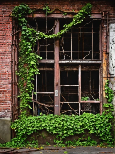 ivy frame,abandoned building,dilapidated building,old windows,abandoned factory,old factory building,old factory,row of windows,kudzu,background ivy,dilapidated,old window,old brick building,luxury decay,industrial ruin,dereliction,ivy,dilapidation,window frames,espalier,Conceptual Art,Daily,Daily 08