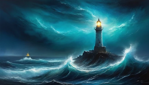 electric lighthouse,sea storm,lighthouse,lighthouses,phare,light house,poseidon,stormy sea,world digital painting,tidal wave,atlantica,fantasy picture,ocean background,oceano,angstrom,god of the sea,charybdis,whirlwinds,sea fantasy,petit minou lighthouse,Conceptual Art,Daily,Daily 32