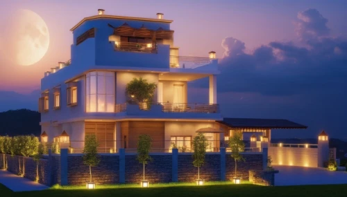 dreamhouse,3d rendering,3d render,lighthouse,holiday villa,light house,houseboat,electric lighthouse,house by the water,lifeguard tower,render,fairy tale castle,3d rendered,seasteading,gold castle,murano lighthouse,illuminated lantern,beautiful home,floating island,mansion,Photography,General,Realistic