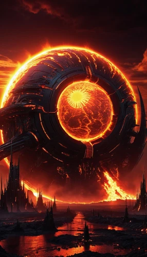fire planet,ring of fire,burning earth,fire ring,sauron,prospera,chandrasena,molten,infernus,nibiru,argus,toroid,auroral,vortex,tyrnauer,ordos,apocalypse,orionis,stellaris,blackhole,Conceptual Art,Sci-Fi,Sci-Fi 09