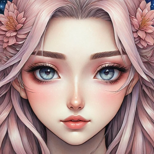 pink floral background,doll's facial features,peony pink,flower fairy,fantasy portrait,suri,natural cosmetic,beauty face skin,dahlia pink,pink beauty,cosmetic,japanese floral background,eglantine,rozen,fairie,peach blossom,floral background,persephone,japanese sakura background,dollmaker,Illustration,Realistic Fantasy,Realistic Fantasy 41