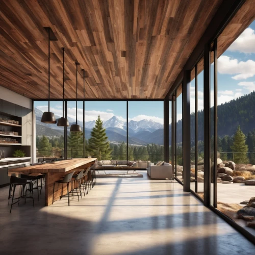 the cabin in the mountains,snohetta,house in the mountains,house in mountains,wooden windows,alpine style,chalet,revit,timber house,wooden beams,interior modern design,wood window,bohlin,3d rendering,wooden house,render,wooden roof,modern living room,renderings,prefab,Conceptual Art,Oil color,Oil Color 07