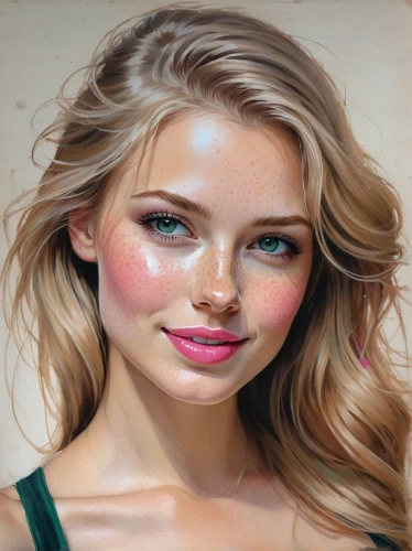 airbrush,airbrushing,rosacea,photo painting,oil painting,airbrushed,oil painting on canvas,beauty face skin,young woman,natural cosmetic,hyperpigmentation,girl portrait,world digital painting,photorealist,woman's face,art painting,painting technique,rhinoplasty,fawn,portrait background,Illustration,Paper based,Paper Based 05
