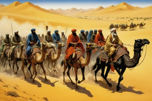 camel caravan,tuaregs,camel train,tuareg,rem in arabian nights,fremen,dromedaries,semidesert,bedouins,kemet,nasruddin,azawad,samarra,camels,deserto,orientalist,libyan desert,berbers,giraud,orientalism