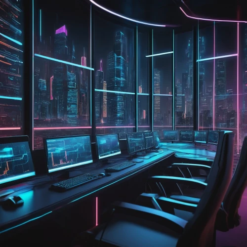 computer room,cyberscene,spaceship interior,ufo interior,cyberpunk,cybercafes,neon human resources,the server room,cyberspace,cyberworld,cybertown,cybercity,nightclub,mainframes,cyberia,cyberport,cyberview,modern office,tron,3d background,Art,Artistic Painting,Artistic Painting 24