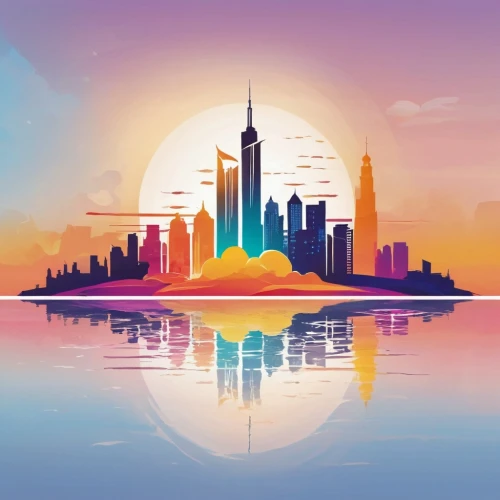 background vector,city skyline,lujiazui,mobile video game vector background,new york skyline,colorful city,world digital painting,tianjin,vector illustration,vector graphic,landscape background,gradient effect,guangzhou,shanghai,wanzhou,futuristic landscape,dusk background,kaohsiung city,fantasy city,shanghai disney,Unique,Design,Logo Design