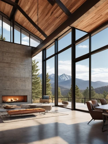 snohetta,the cabin in the mountains,house in the mountains,house in mountains,minotti,modern living room,interior modern design,roof landscape,fire place,bohlin,alpine style,log home,wooden windows,wood window,luxury home interior,modern room,beautiful home,sunroom,chalet,prefab,Illustration,American Style,American Style 15