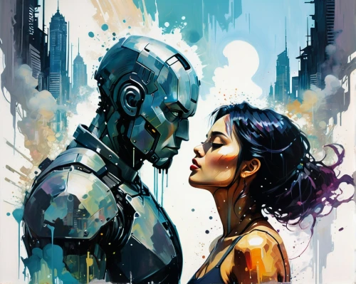 cybermen,sci fiction illustration,cyberman,androids,cybernetic,cyborgs,robotic,automatons,robots,metalized,cybernetically,calibrations,robotham,bioshock,rocketeer,neuromancer,cyborg,robotlike,pacitti,man and woman,Conceptual Art,Oil color,Oil Color 08