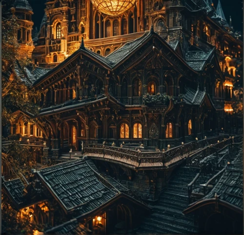 haunted cathedral,castlevania,wooden church,witch's house,gothic church,victorian,notredame,sunken church,gold castle,ravenloft,stave church,halloween background,the haunted house,cathedral,medieval,ghost castle,osgiliath,notredame de paris,haunted house,asian architecture,Photography,General,Fantasy