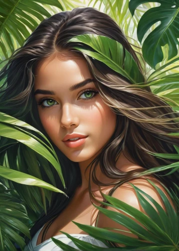 tropical floral background,polynesian girl,portrait background,tahitian,spring leaf background,palm leaves,nature background,world digital painting,natural cosmetic,neotropical,tropical house,natural cosmetics,natura,romantic portrait,exotica,hula,wahine,landscape background,creative background,forest background,Conceptual Art,Fantasy,Fantasy 03