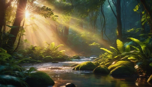 tropical forest,rainforests,rain forest,rainforest,nature wallpaper,verdant,nature background,amazonia,full hd wallpaper,tropical jungle,aaaa,god rays,fairy forest,green forest,light rays,forest landscape,amazonian,sunrays,aaa,sunbeams,Photography,General,Commercial
