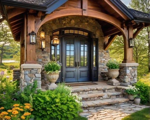 entryway,front porch,garden door,front door,entryways,house entrance,stone gate,porch,the threshold of the house,beautiful home,hovnanian,entranceway,wood gate,stonework,stone house,front gate,summer cottage,homeadvisor,doorway,country estate,Illustration,Retro,Retro 13