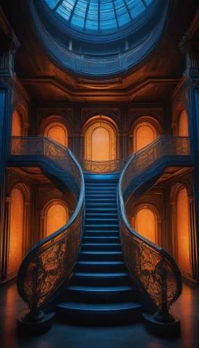 staircase,staircases,escaleras,stairway,escalera,stairs,stairwell,winding steps,outside staircase,stair,spiral staircase,stairways,winding staircase,labyrinthian,stairwells,grandeur,hall of the fallen,lair,vertigo,stairs to heaven,Art,Artistic Painting,Artistic Painting 33