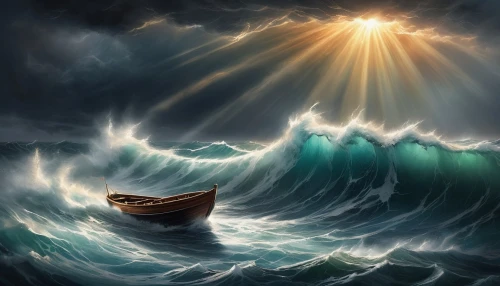 god of the sea,sea storm,charybdis,unseaworthy,maelstrom,ocean background,viking ship,boat on sea,shipwrecked,stormy sea,sea fantasy,lifeboat,lightships,shipwreck,seaworthy,sea sailing ship,fantasy picture,tidal wave,seasickness,seascape,Conceptual Art,Daily,Daily 32