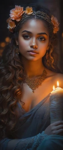 inanna,mystical portrait of a girl,candle light,candlemaker,candlelights,lighted candle,romantic portrait,imbolc,candlelight,burning candle,thyatira,candlepower,candlelit,magick,hekate,candle,celebration of witches,sorceresses,mabon,fortuneteller