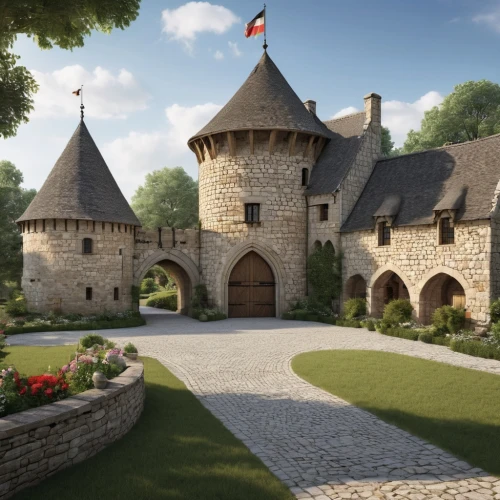 medieval castle,chateau,fairy tale castle,bethlen castle,rattay,fairytale castle,bach knights castle,templar castle,moated castle,chateaux,knight village,royaumont,castel,gatehouses,knight's castle,medieval,castlelike,castle complex,castle sponeck,monbazillac castle,Photography,General,Realistic