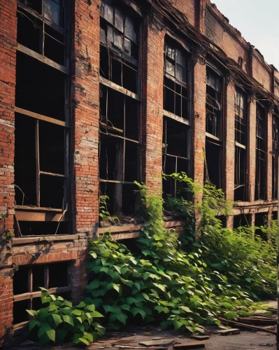 abandoned factory,old factory building,old factory,brickworks,brickyards,industrial ruin,warehouses,middleport,fordlandia,empty factory,abandoned building,brownfields,industrial building,warehouse,deindustrialization,dilapidated building,sugar plant,dereliction,abandoned school,industrial hall,Illustration,Abstract Fantasy,Abstract Fantasy 20