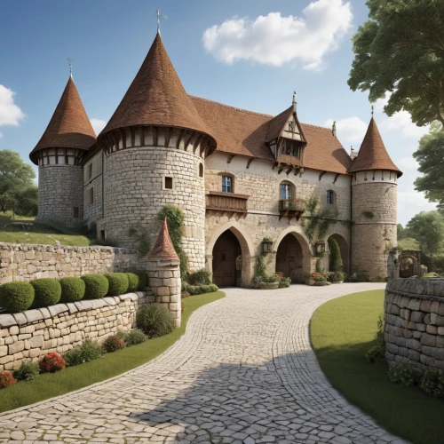 chateau,medieval castle,fairy tale castle,fairytale castle,chateaux,rattay,templar castle,domaine,castel,moated castle,monbazillac castle,castlelike,knight's castle,aquitaine,castle,castle sans souci,bethlen castle,castleguard,bach knights castle,knight village,Photography,General,Realistic