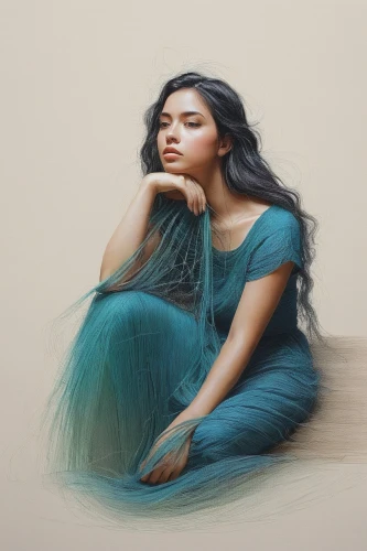 digital painting,kahlan,katara,shakuntala,digital art,world digital painting,jasmine,celestina,malar,anarkali,arwen,sherine,jaya,gitanjali,megha,mandodari,jasmine blue,esmeralda,krita,fantasy portrait,Conceptual Art,Daily,Daily 02