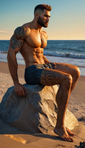 recumbent,beach background,muscularity,clenbuterol,rocky beach,sand sculpture,man at the sea,male poses for drawing,wightman,striations,body building,seaward,beach toy,musculature,stone bench,man on a bench,recumbents,merman,sand castle,beachgoer,Conceptual Art,Sci-Fi,Sci-Fi 07