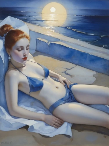 whitmore,heatherley,sea night,odalisque,bather,delaughter,watercolor pin up,donsky,blue pillow,lacombe,azzurro,the sea maid,fischl,the beach pearl,wesselmann,amphitrite,pin-up girl,blue hour,mcquarrie,mcquade,Illustration,Paper based,Paper Based 23
