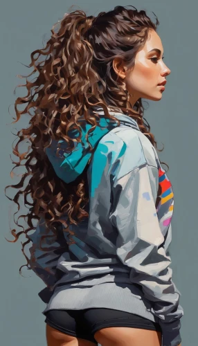 jahan,digital painting,windbreaker,azz,mapei,matangi,world digital painting,derivable,jacket,elissa,tangela,sel,smolka,girl from behind,sports girl,zendani,girl from the back,ciara,nessa,karla,Conceptual Art,Oil color,Oil Color 07