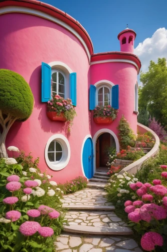 curacao,dreamhouse,beautiful home,candyland,fairytale castle,fairy tale castle,lazytown,florida home,popeye village,climbing garden,holiday villa,houses clipart,earthship,casita,home landscape,house painting,showhouse,house of the sea,portofino,woman house,Art,Classical Oil Painting,Classical Oil Painting 11