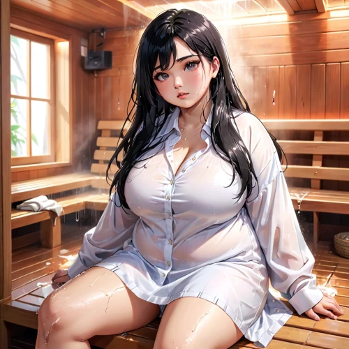 sauna,saunas,atago,yongmei,kuchel,shimei,onsen,white clothing,mei,haeju,bathrobe,michiko,yomiko,wooden sauna,longmei,yakusheva,azumi,hoshihananomia,tifa,soju,Anime,Anime,General